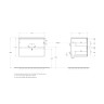 База под раковину BELBAGNO KRAFT-700-2C-SO-AO