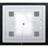 Зеркало BELBAGNO SPC-KRAFT-500-800-LED-TCH-WARM-NERO в алюминиевой раме со встроенным светильником, сенсорным выключателем и подогревом, 500x32x800